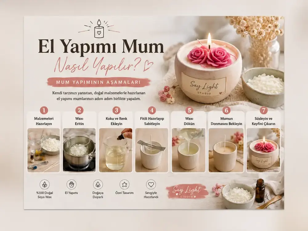 El Yapımı Mum Nasıl Yapılır?